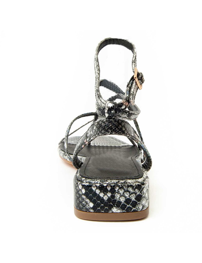 Sandálias com Salto Senhora Prateado