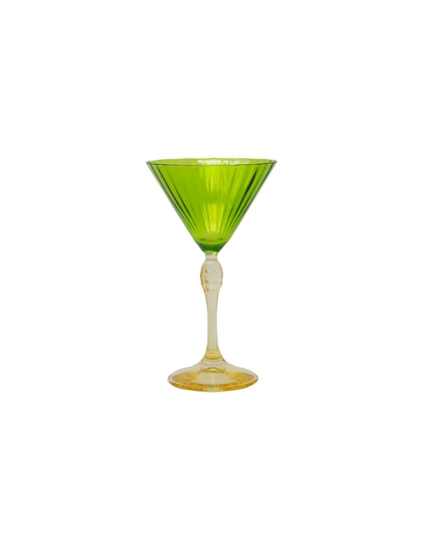 Conj. 2 Copos Martini Jazz Verde/Amarelo
