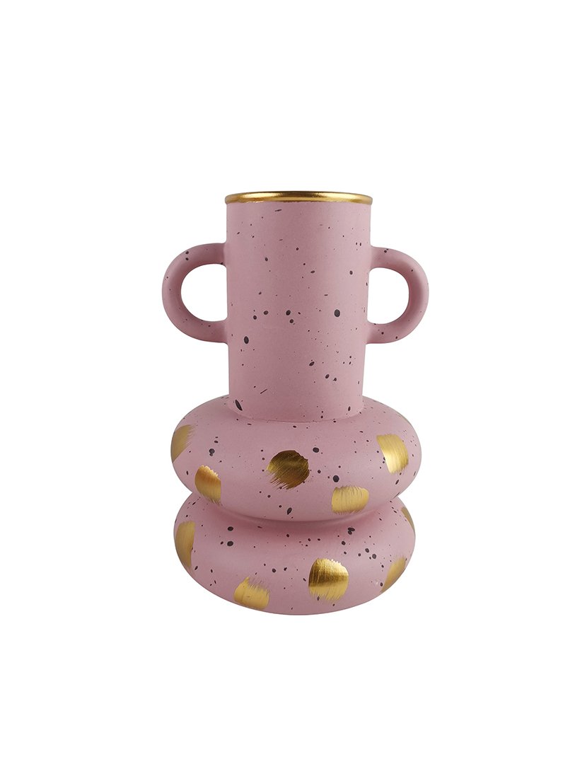 Vaso com Base de Anel Pink & Cozy Rosa Claro