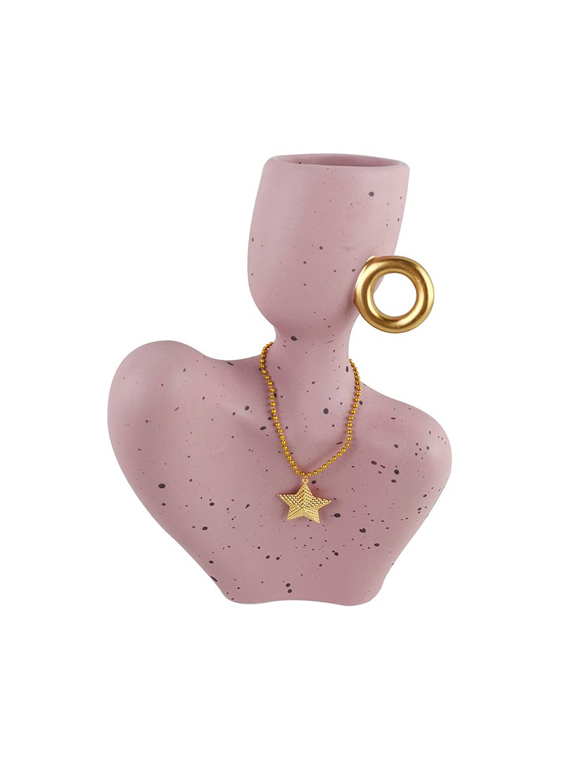 Vaso em Formato Mulher Pink & Cozy Rosa Claro