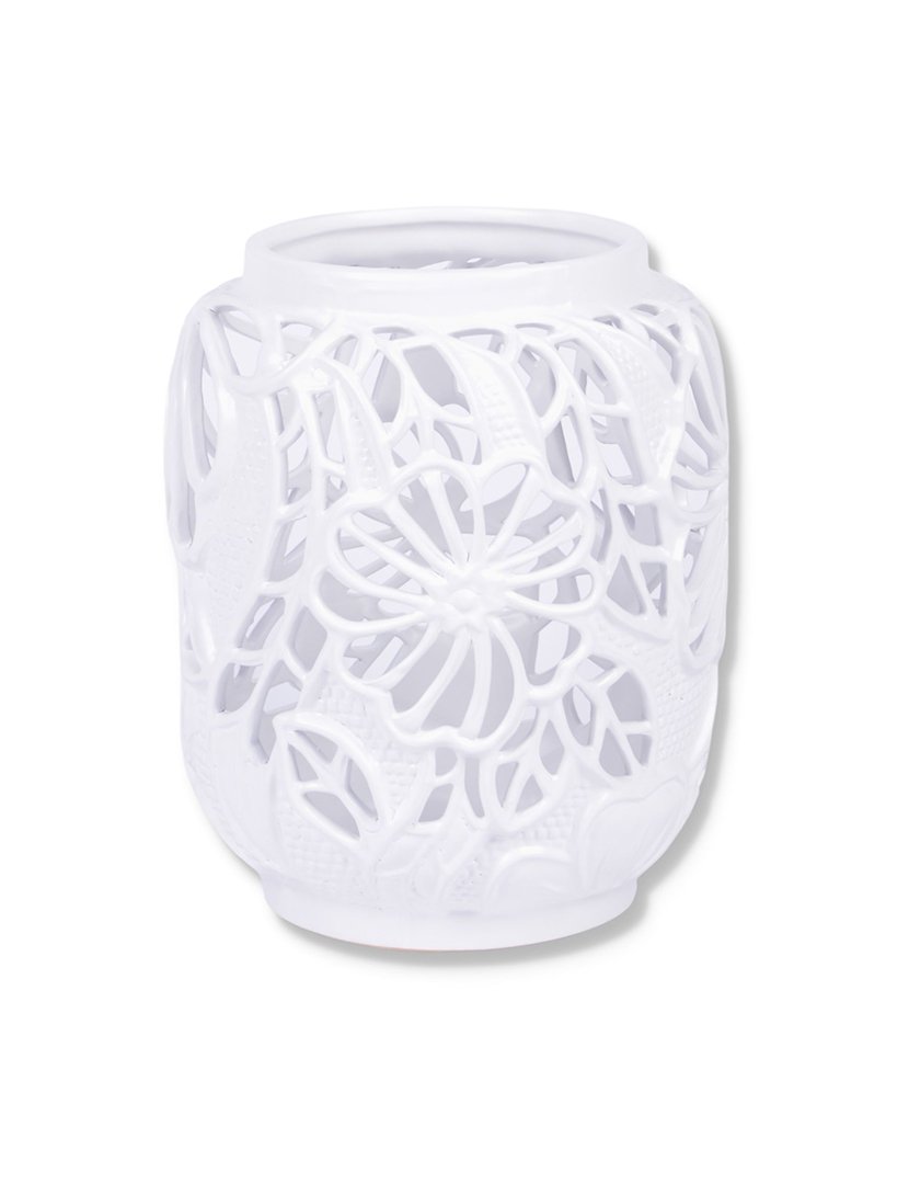 Pote de Porcelana Baixo Retro