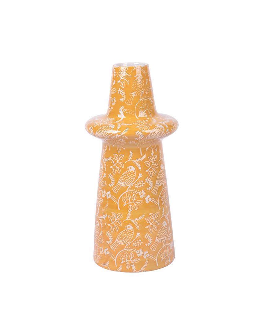 Vaso de Porcelana Laranja