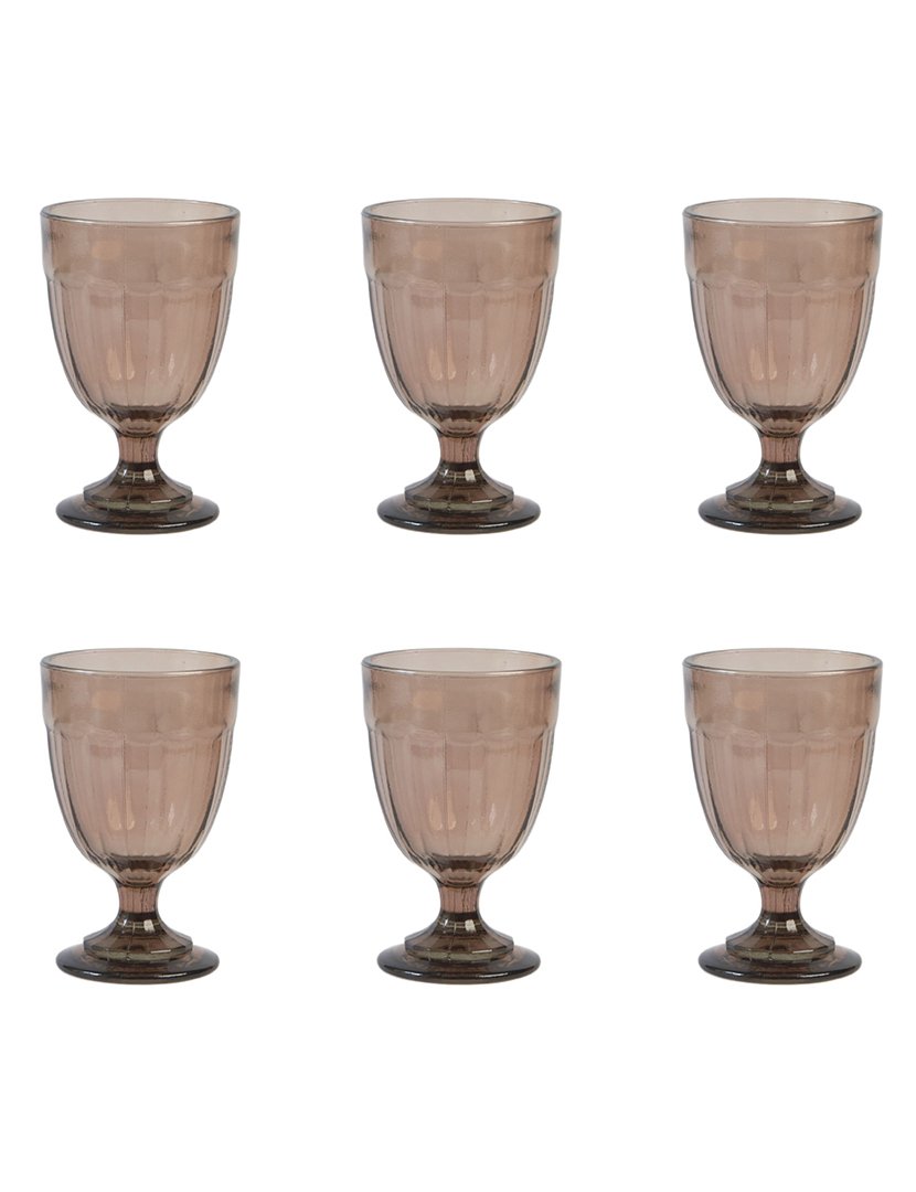 Conj. 6 Copos de Vidro Reciclado Goblet