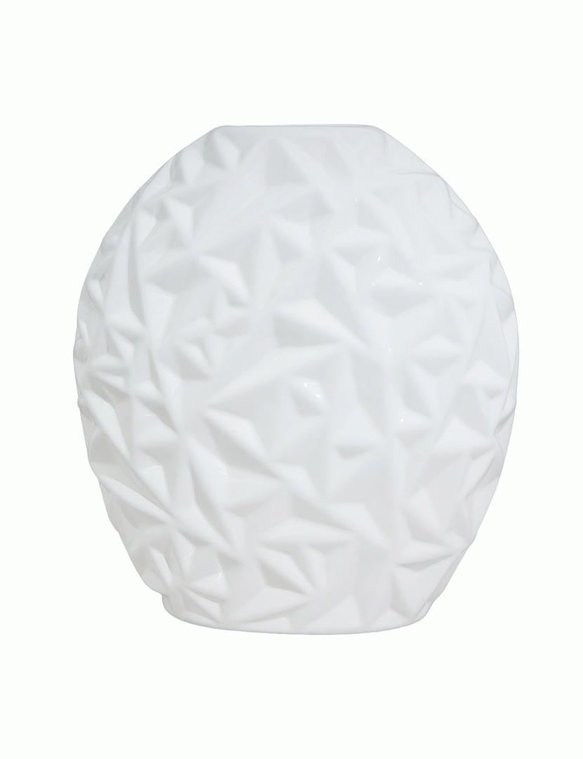 Vaso Alto e Redondo Eolie Branco