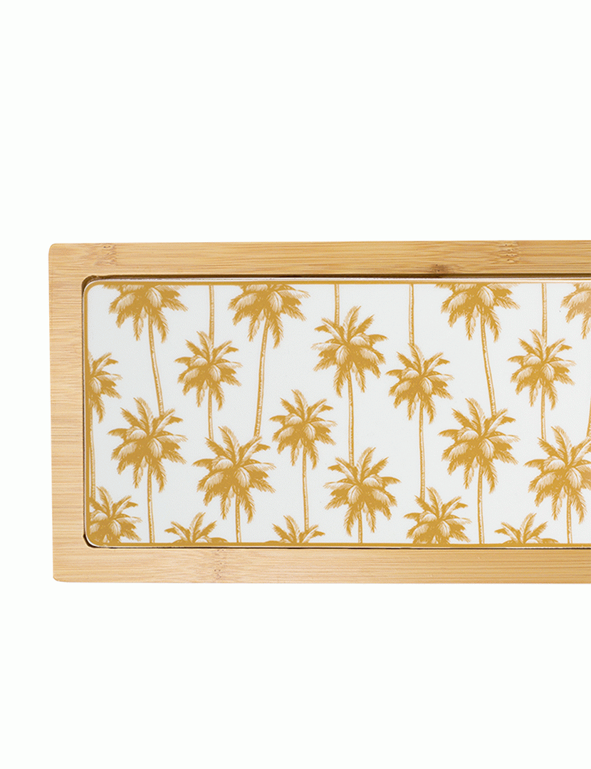 Tábua de Corte em Porcelana Aruba Amarelo