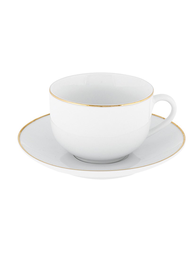 Conj. 4 Canecas Gold Chic Dourado E Branco