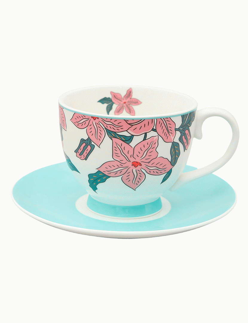 Conj. Pequeno Almoço 2 Peças Alice Azul