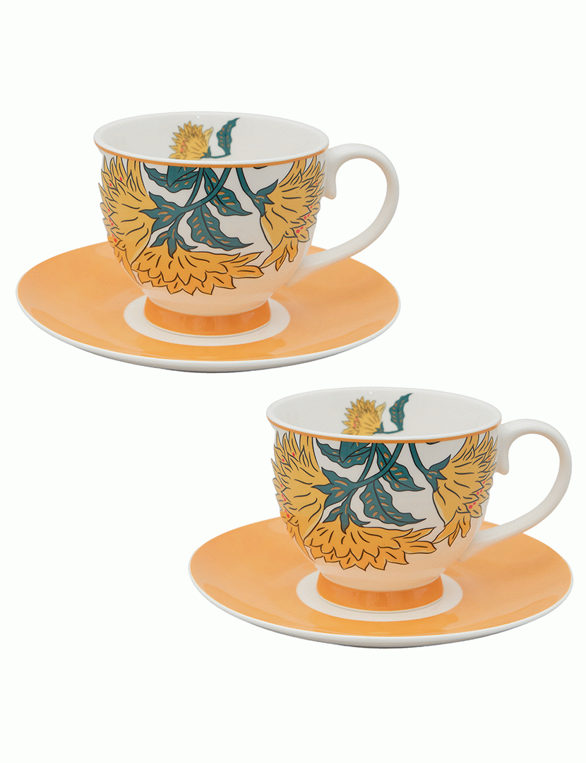 Conj. Pequeno Almoço 2 Peças Alice Amarelo