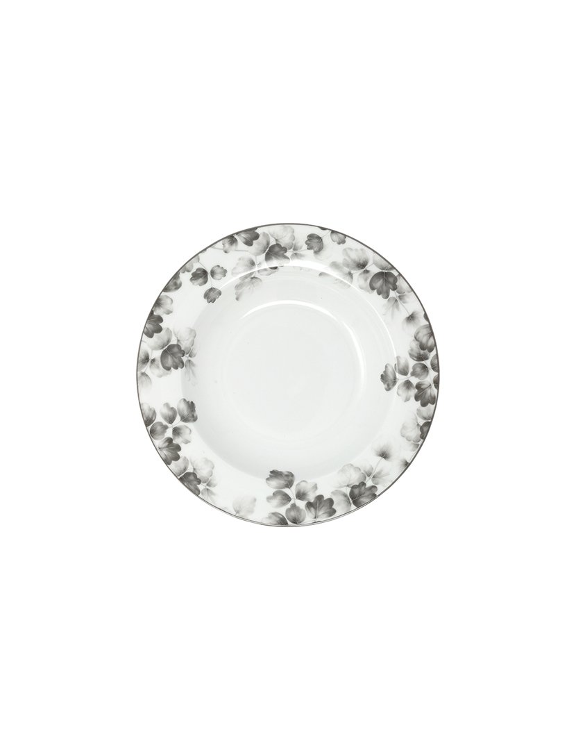 Saladeira de Porcelana Foliage Cinzento