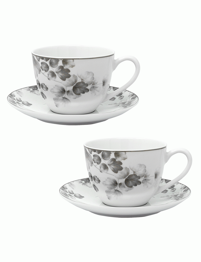 Conj. 2 Canecas Foliage Cinzento