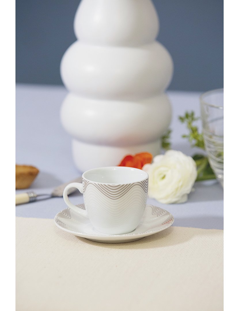 Conj. 6 Chávenas de Café com Pires Lake