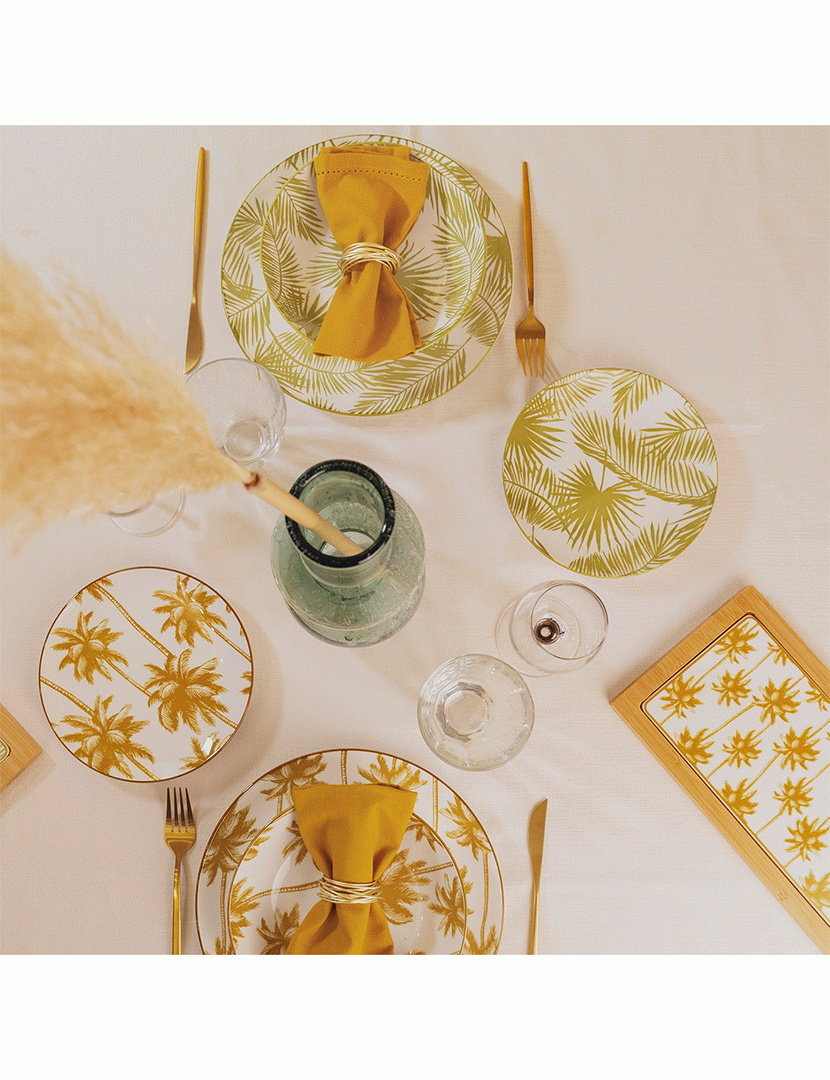 Conj. 6 Pratos de Jantar Aruba Verde