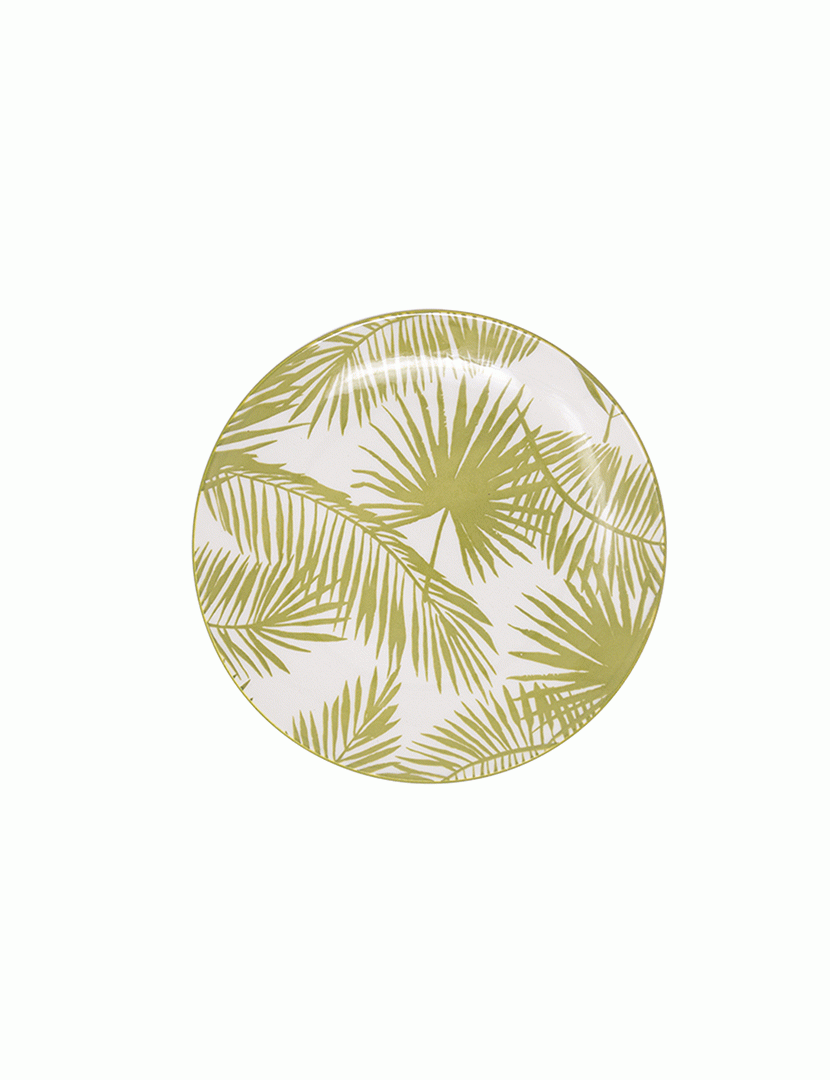 Conj. 6 Pratos de Sobremesa Aruba Verde