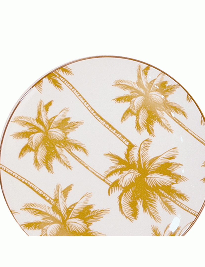 Conj. 6 Pratos de Sobremesa Aruba Amarelo