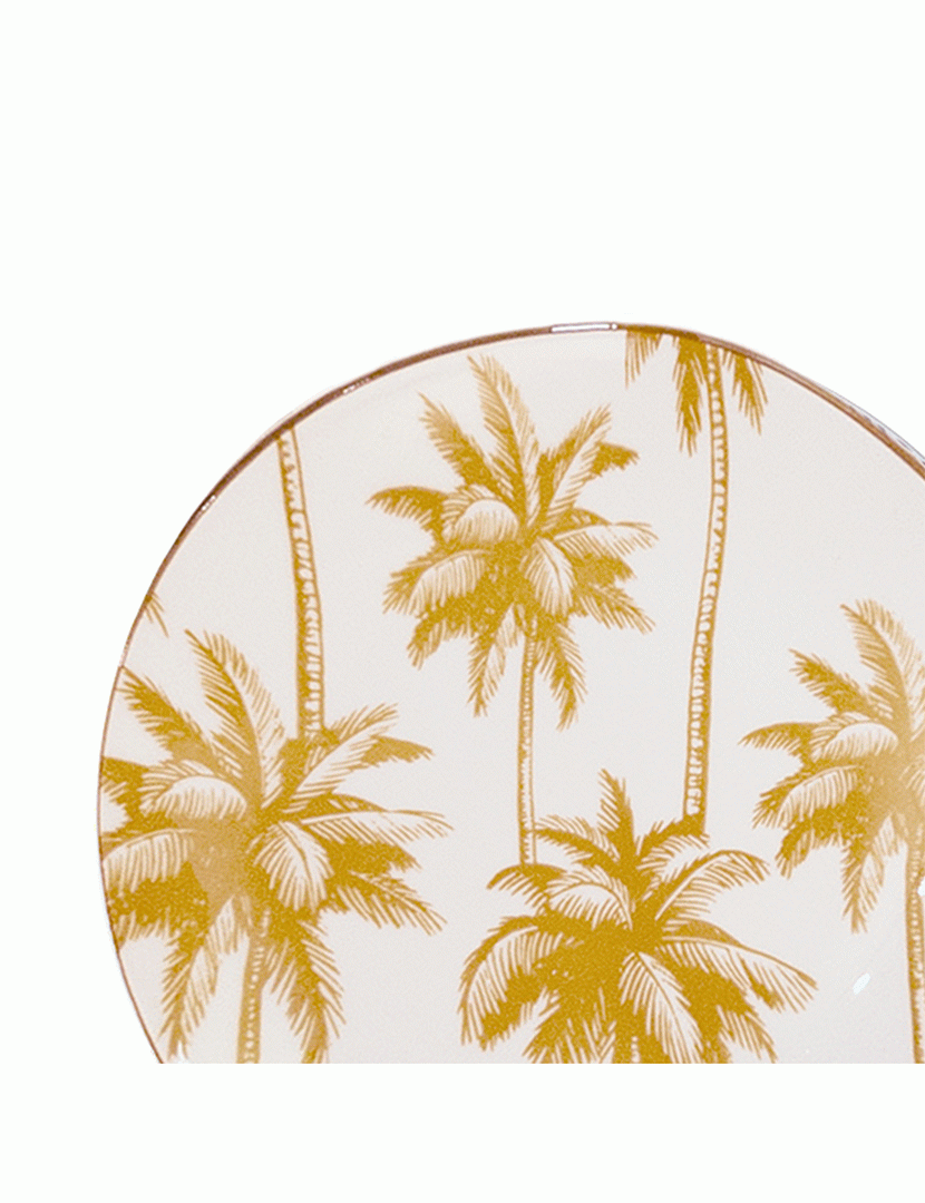 Conj. 6 Pratos de Sopa Aruba Amarelo