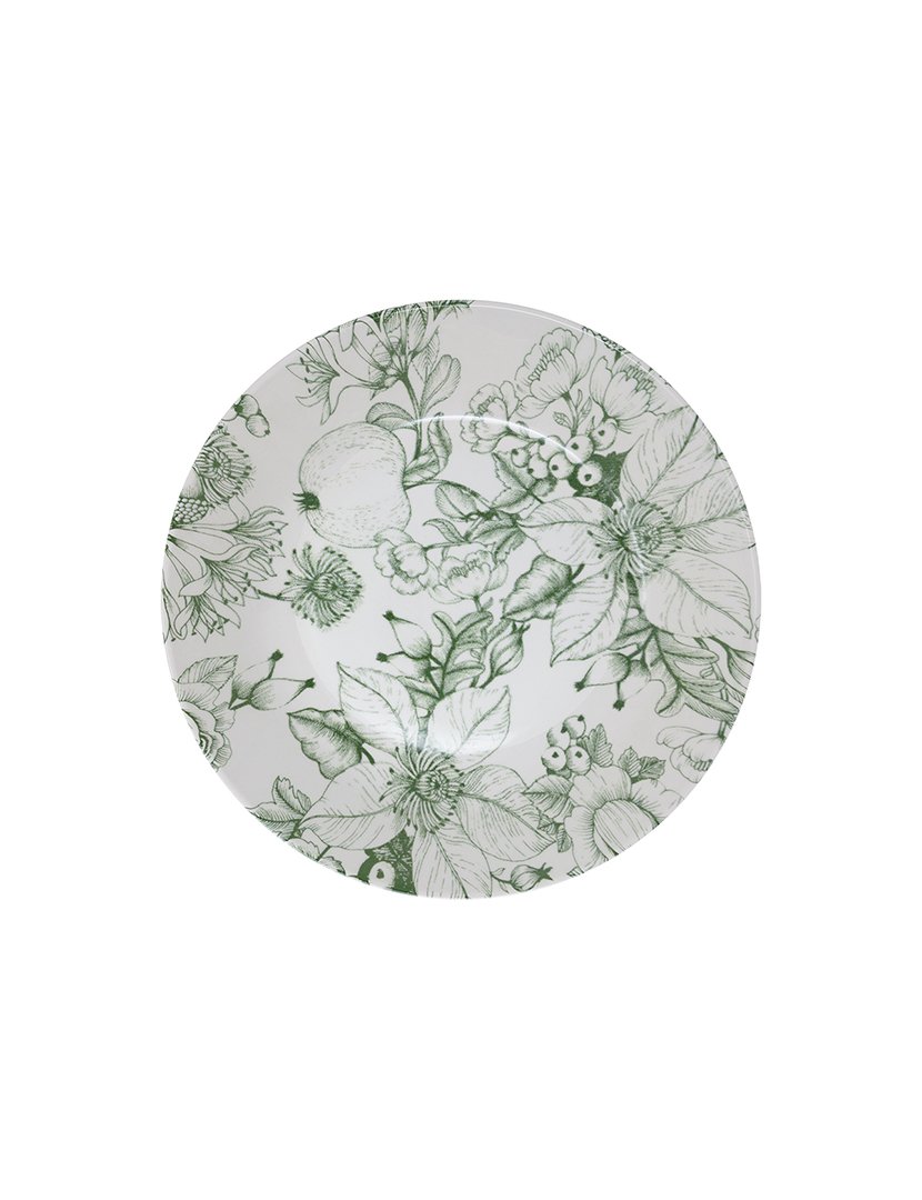 Saladeira em Cerâmica Jacquard Verde