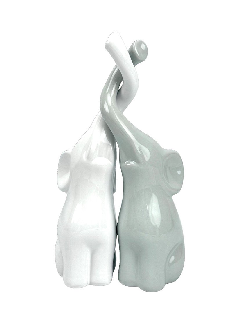 Conj. 2 Elefantes Zoo - 33cm