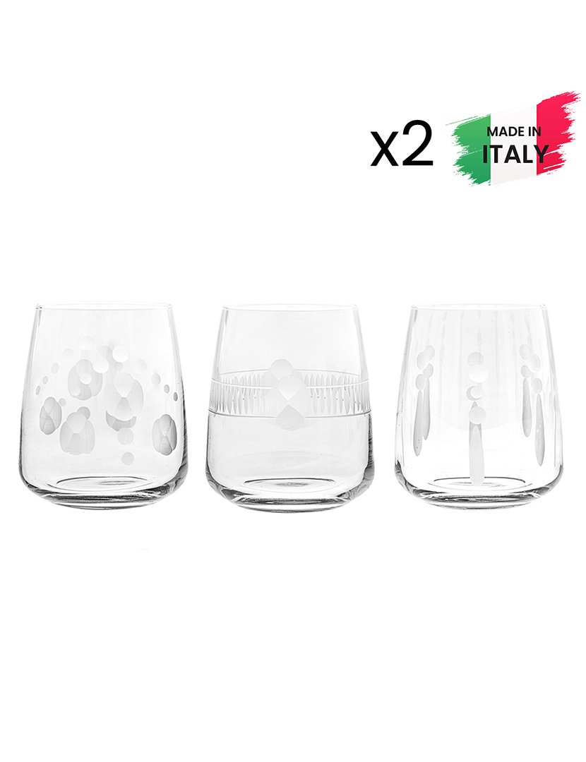 Conj. 6 Copos Praga Transparente