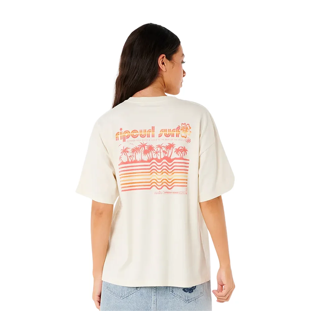 T-Shirt Neon Isles Heritage Feminino Bege