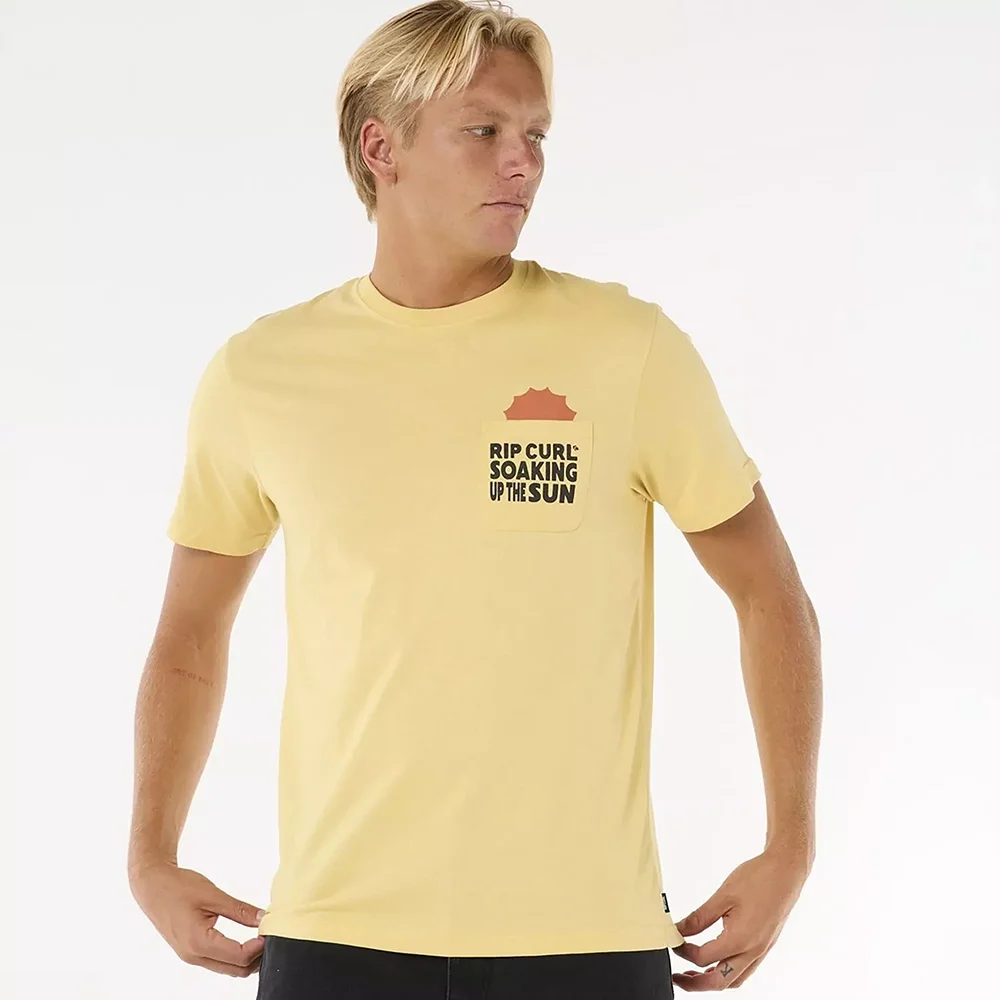 T-Shirt Sun Soaker Masculino Bege