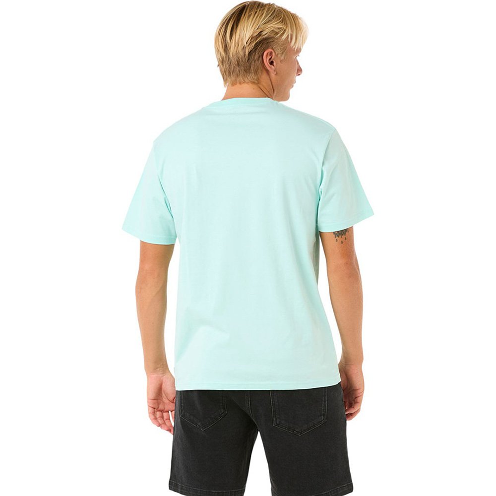 T-Shirt Surf Revival Yo Mumma Masculino Azul Turquesa