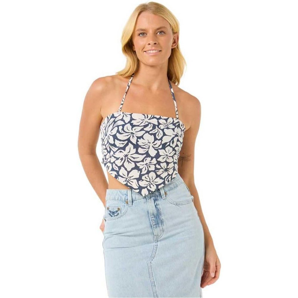 Top Las Dalias Feminino Azul Marinho