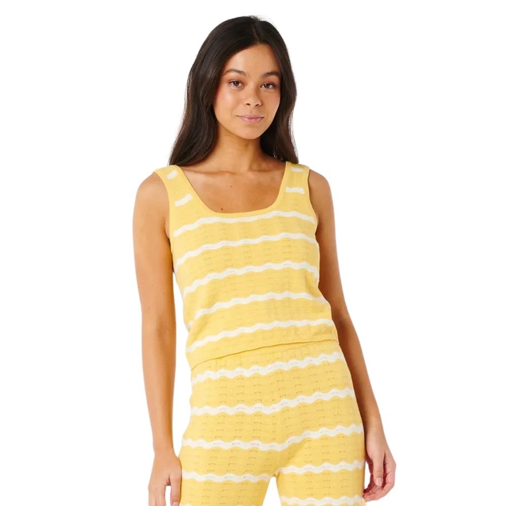 Top de Malha Es Vedra Feminino Amarelo