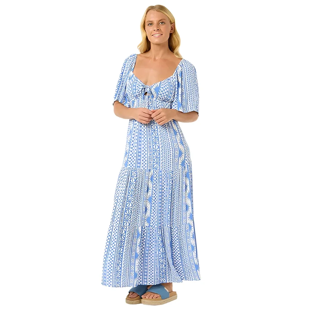 Vestido Maxi San Carlos Feminino Azul