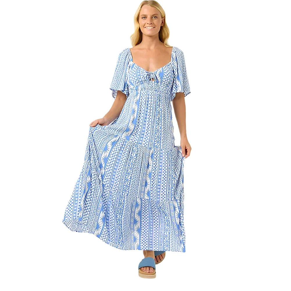 Vestido Maxi San Carlos Feminino Azul