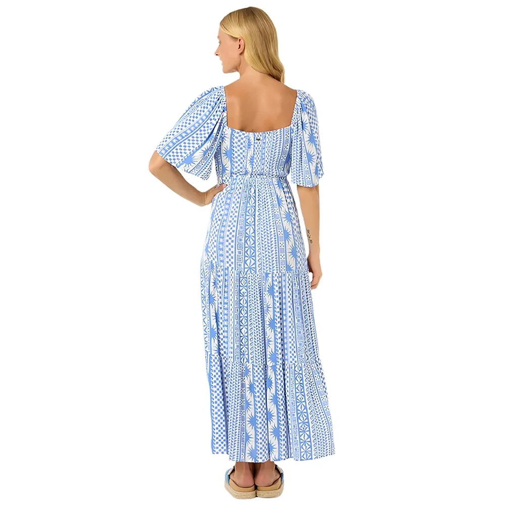 Vestido Maxi San Carlos Feminino Azul