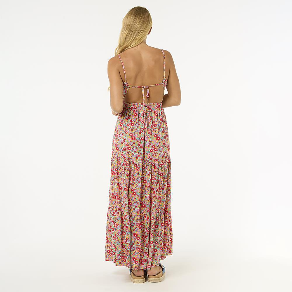 Vestido Maxi Las Dalias Feminino MultiCor