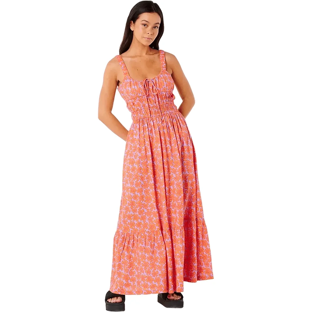Vestido Maxi Neon Isles Feminino Rosa