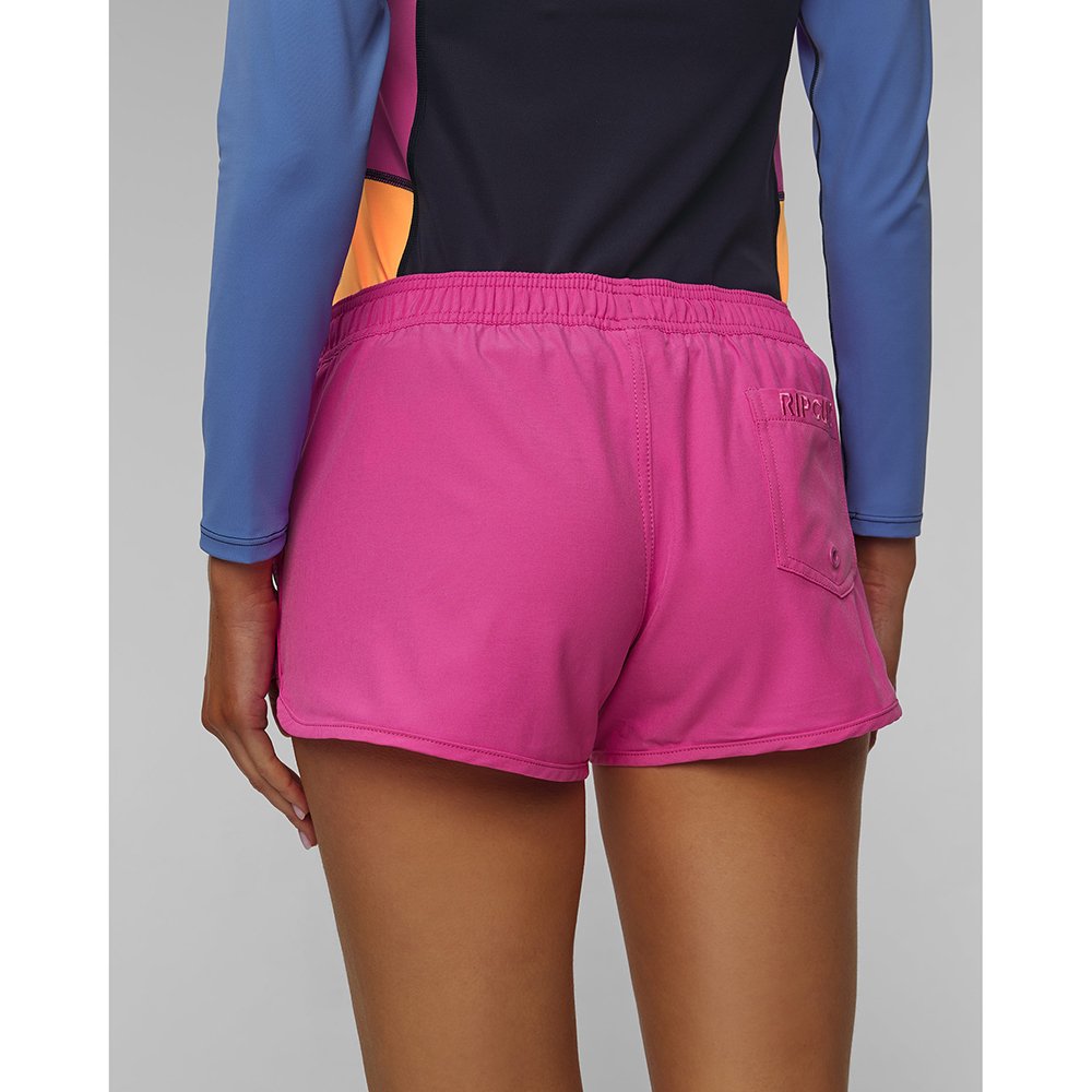 Calções Classic Surf 3" Feminino Rosa choque