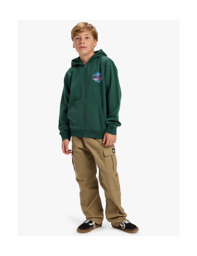 Casaco Desportivo zip Menino Verde