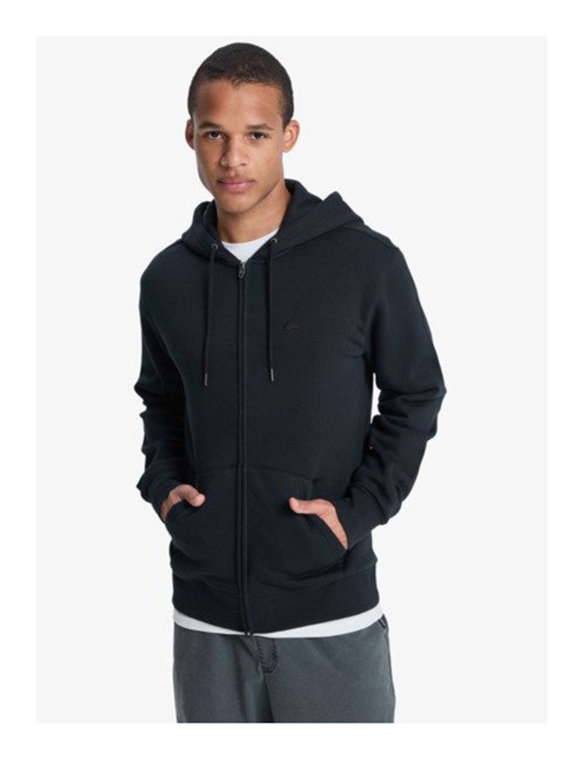 Sweatshirt zip Homem Preto