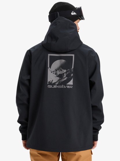 Casaco Impermeável com capuz Homem Preto