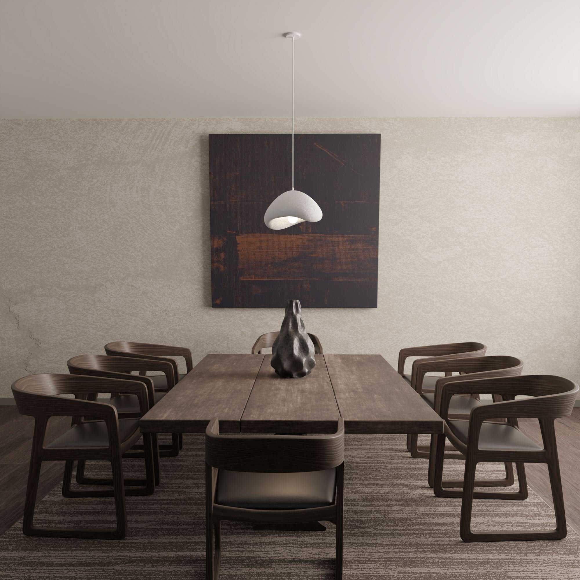 Candeeiro Teto Wabi Sabi Quiet Current Branco