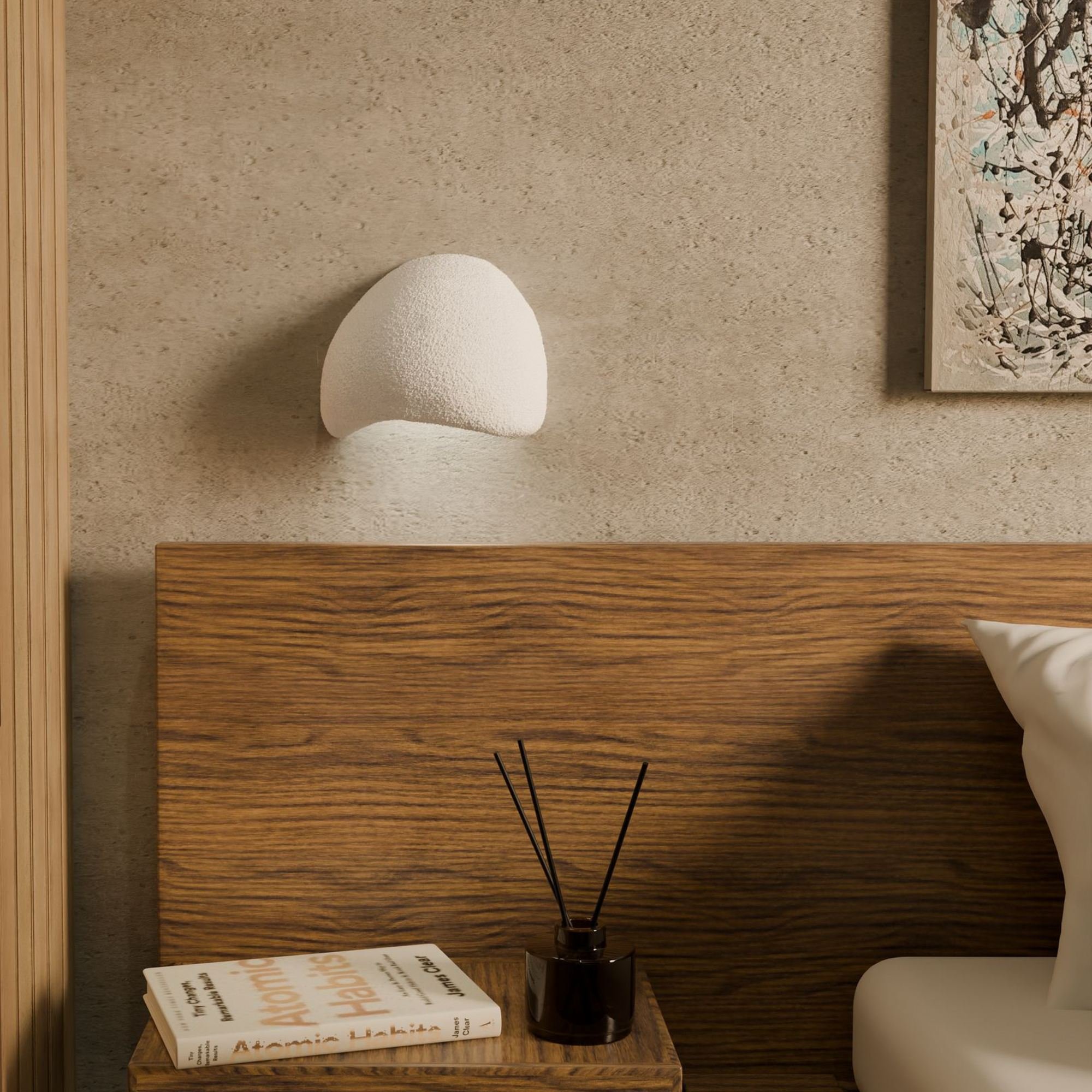 Conjunto 2 Candeeiros Parede Wabi Sabi Arcus Branco