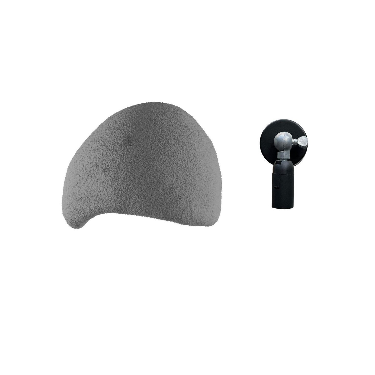 Conjunto 2 Candeeiros Parede Wabi Sabi Arcus Concrete Cinza