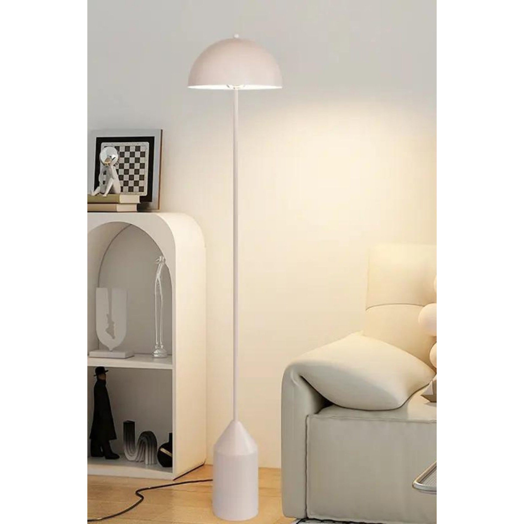 Candeeiro Chão Mushroom Pencil Branco