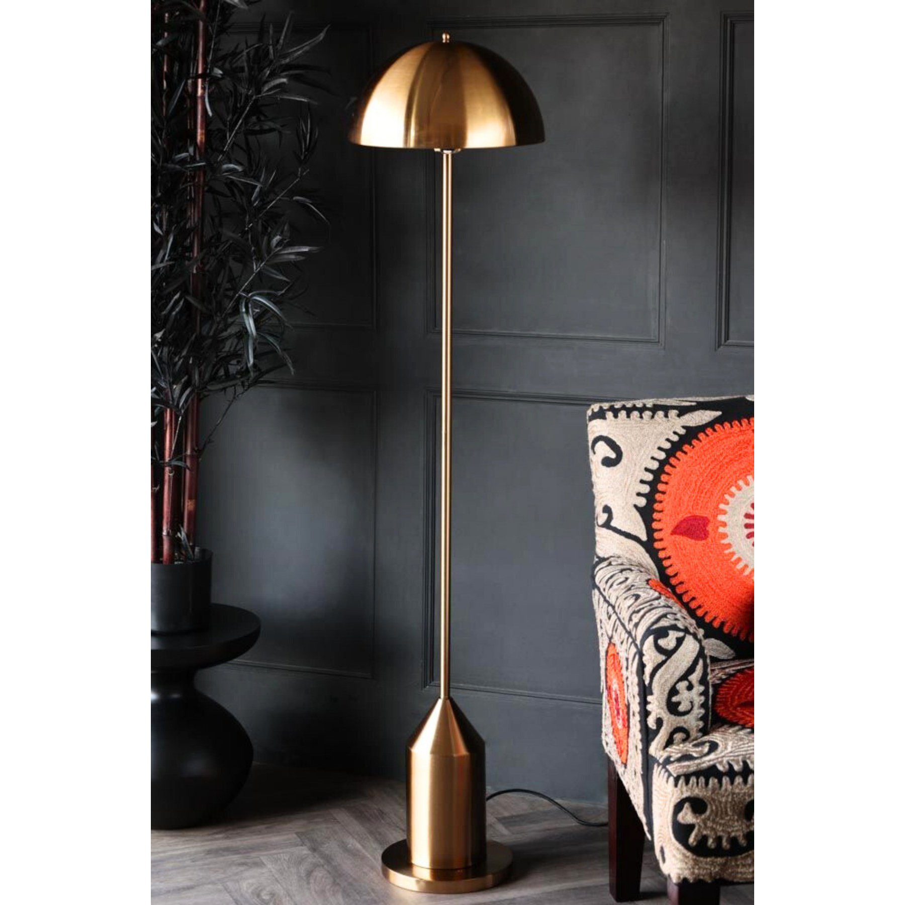 Candeeiro Chão Mushroom Envelhecido