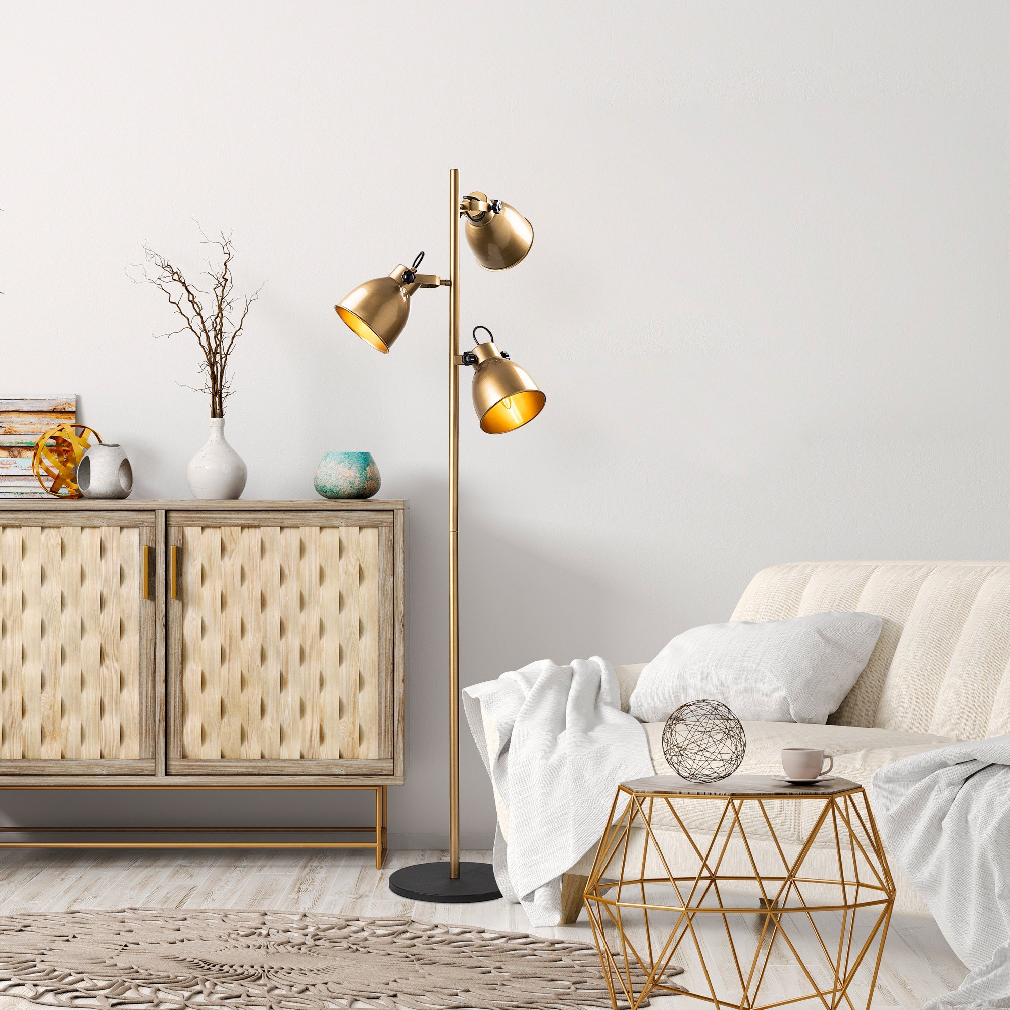 Candeeiro Chão Spotkafasi 13786 Dourado