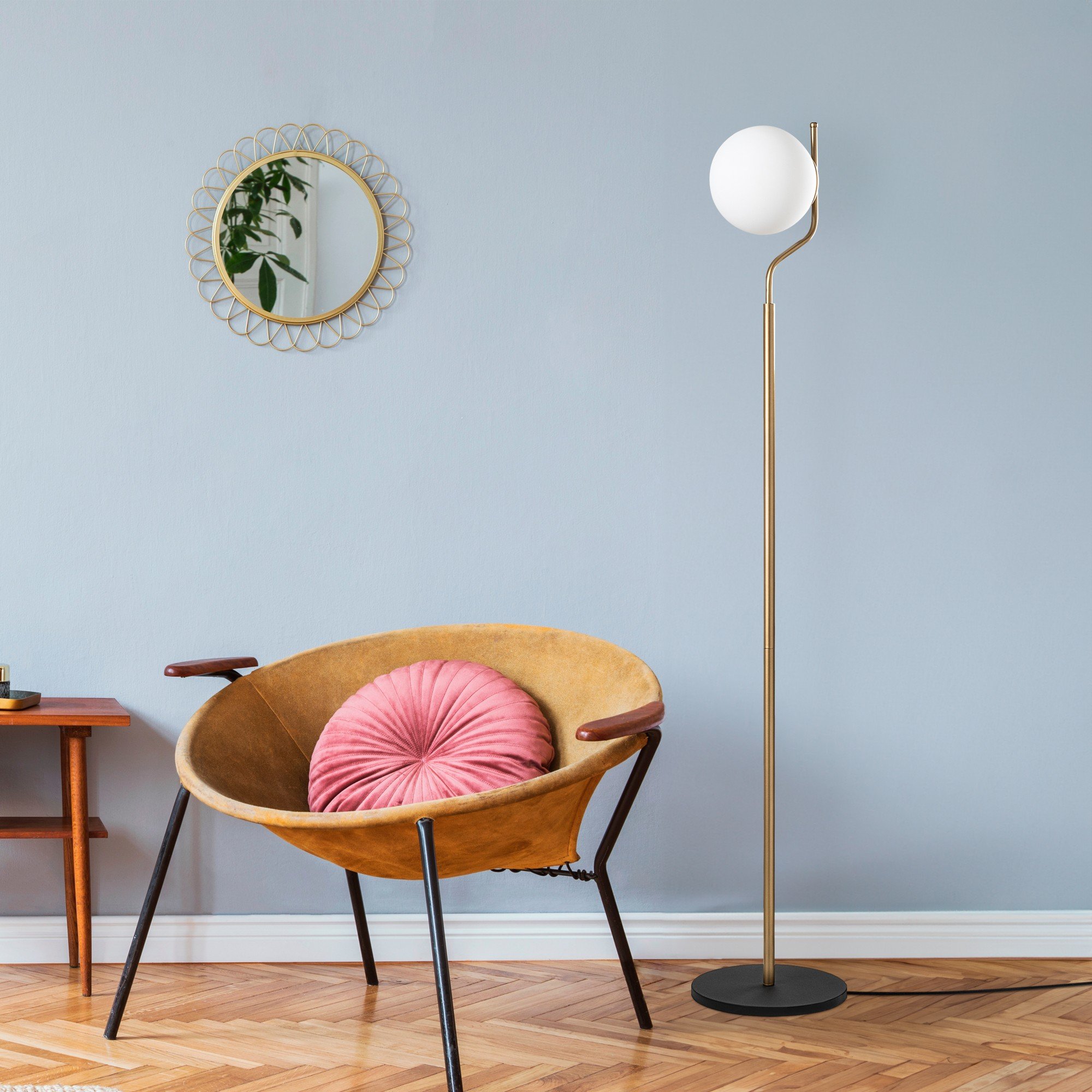 Candeeiro Chão Tulip 13816 Dourado