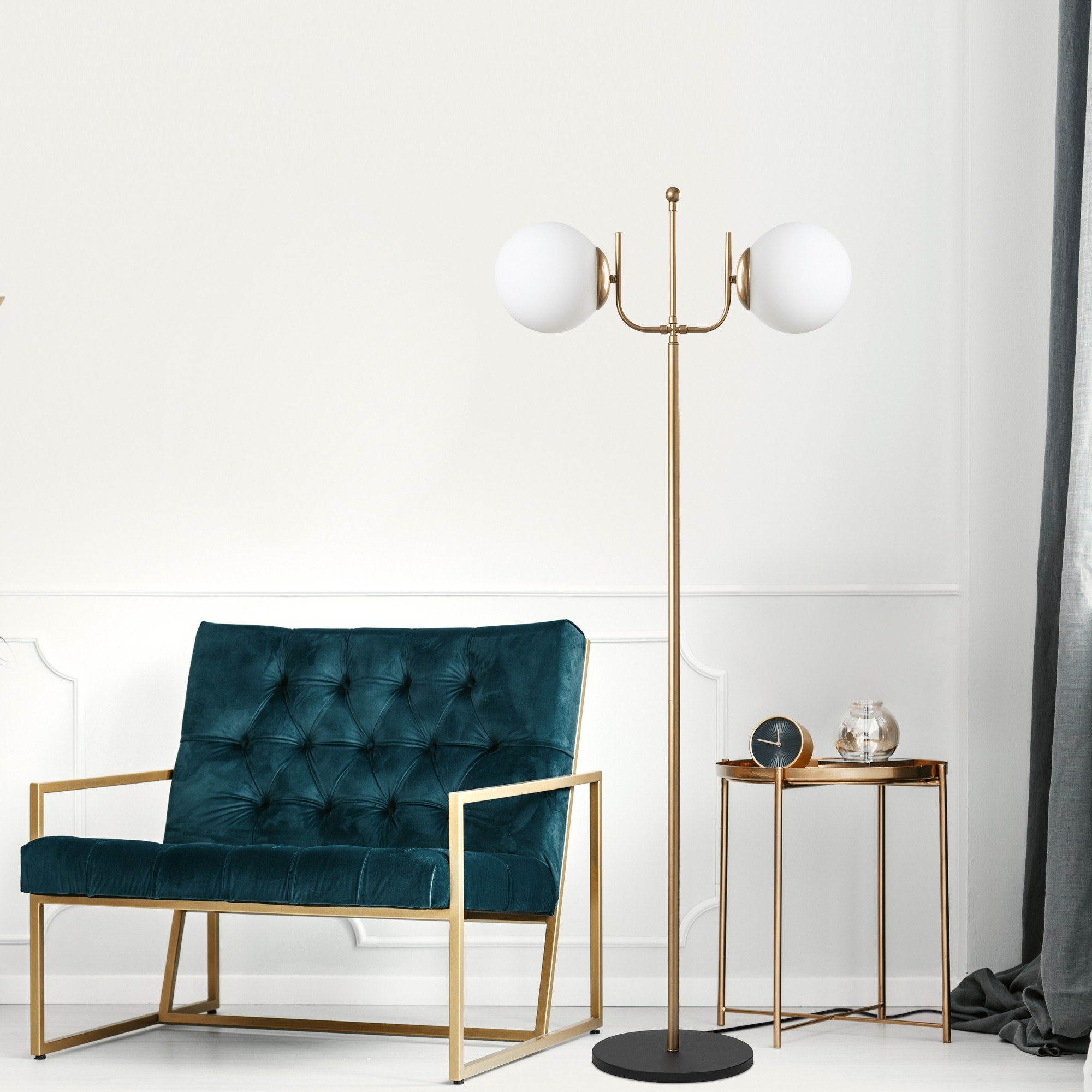 Candeeiro Chão Antler 13766 Dourado