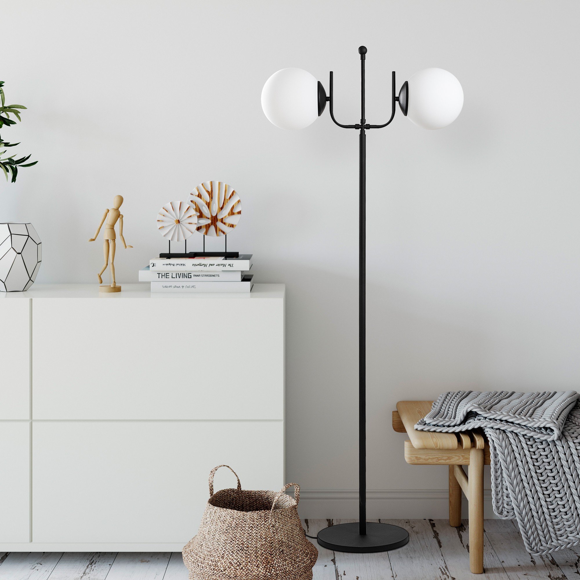 Candeeiro Chão Antler 13765 Preto