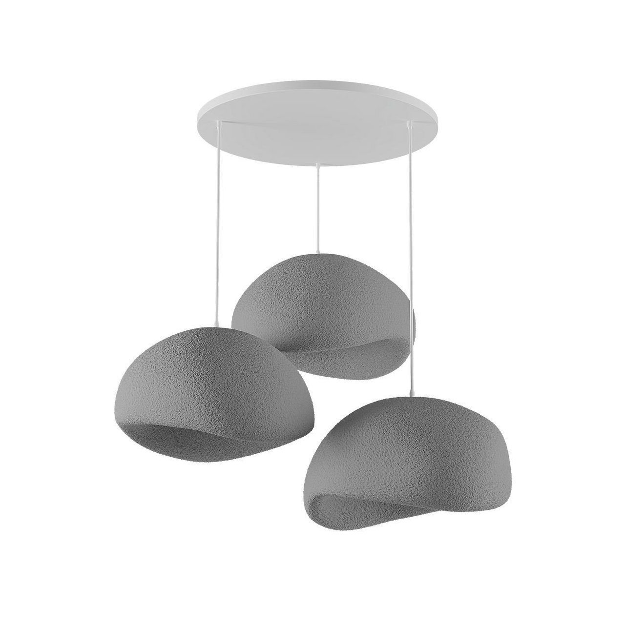 Candeeiro Teto Wabi Sabi Haze & Hues Concrete Cinza