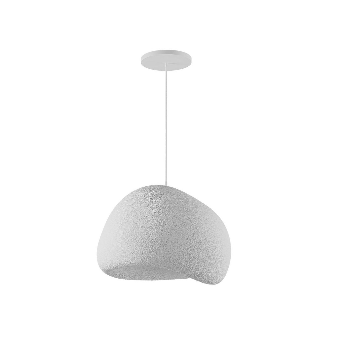 Candeeiro Teto Wabi Sabi Kurai Branco