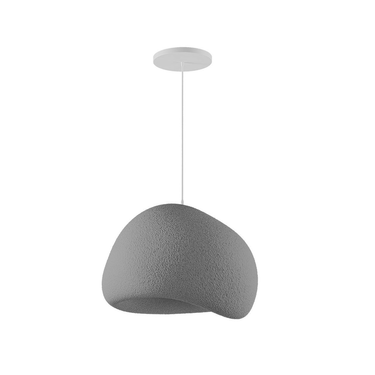 Candeeiro Teto Wabi Sabi Kurai Concrete Cinza