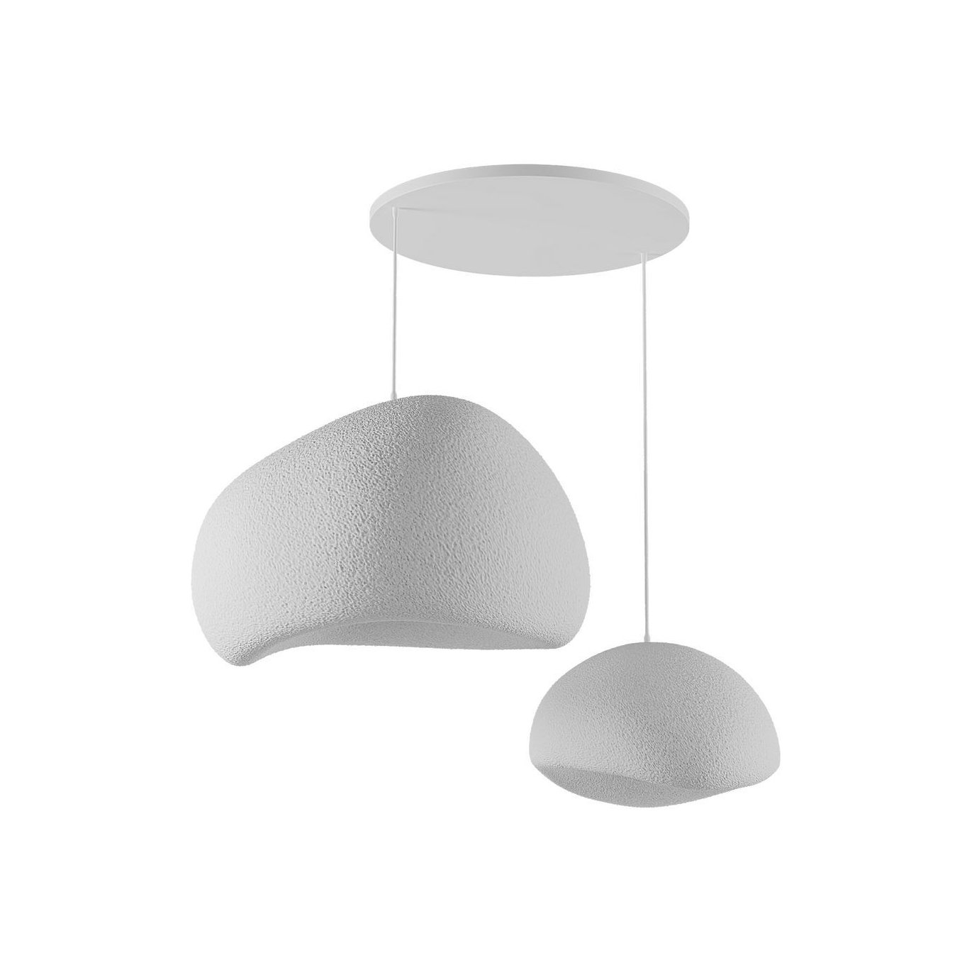 Candeeiro Teto Wabi Sabi Rawbends Branco