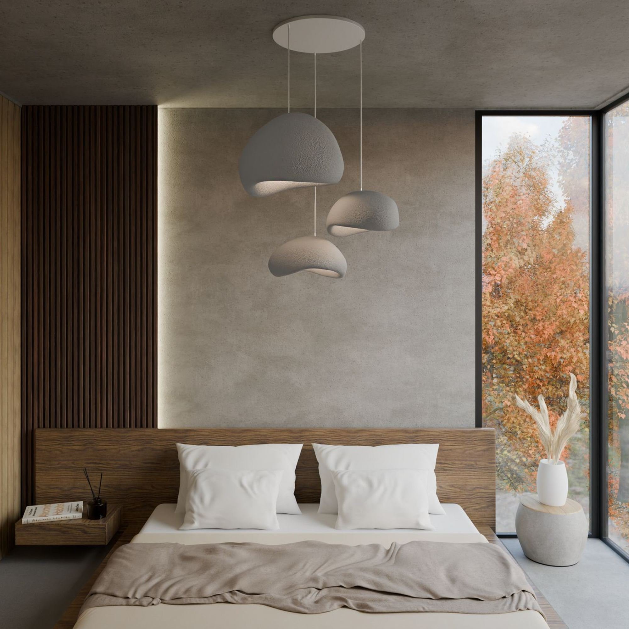 Candeeiro Teto Wabi Sabi Stillforms Concrete Cinza